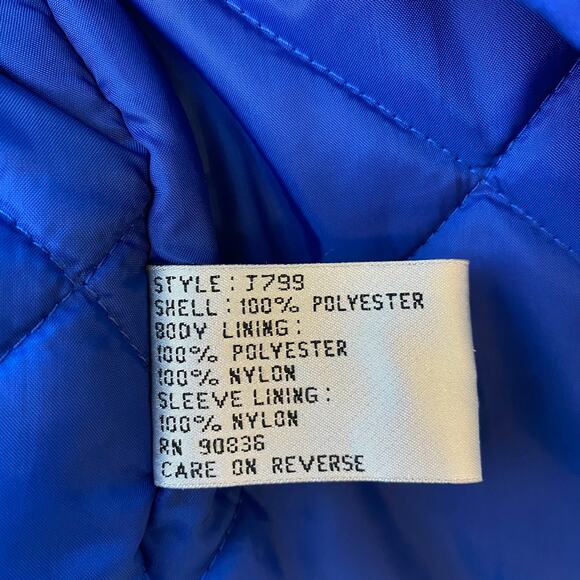 PORT AUTHORITY Jacket Blue Heavy Synthetic Insulation Smith Snow Parka Men's M - Picture 6 of 7